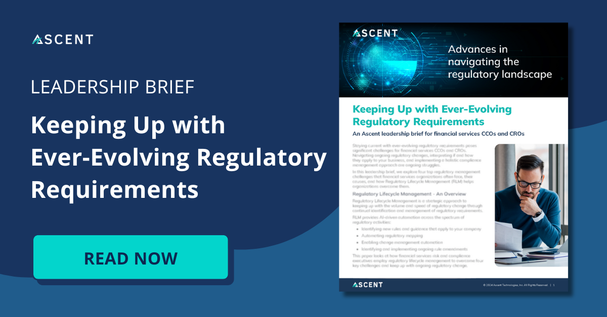 [BRIEF] Keeping Up with Ever-Evolving Regulatory Requirements